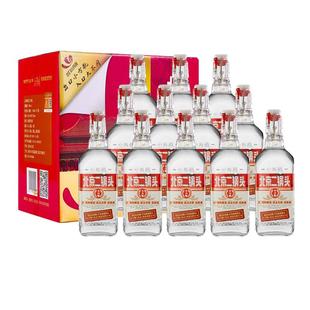 出口小方瓶 永丰牌北京二锅头清香型纯粮白酒42度经典红标 整箱装