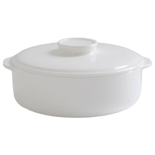 陶瓷饭盒早餐碗带把手骨瓷食堂打饭专用饭碗带盖碗纯白宫廷盖碗