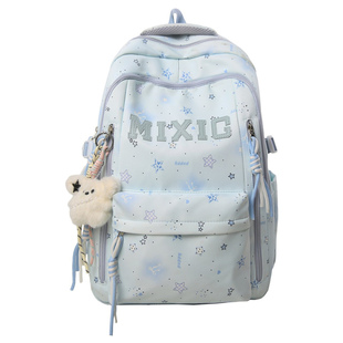 韩系高颜值书包初中女生大容量高中生小学生轻便减负校园双肩包女