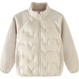 雅鹿立领儿童轻薄羽绒服内胆短款男童女童中大童宝宝秋冬薄款外套