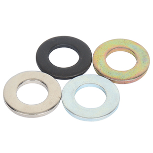 碳钢发黑镀锌GB97螺丝平垫圈彩锌镍圆金属介子调整垫片M3M4M5M6M8