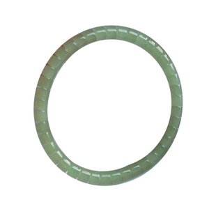 缘物珠宝 和田玉青玉手串女药片珠diy单品 冰底晴水色手链