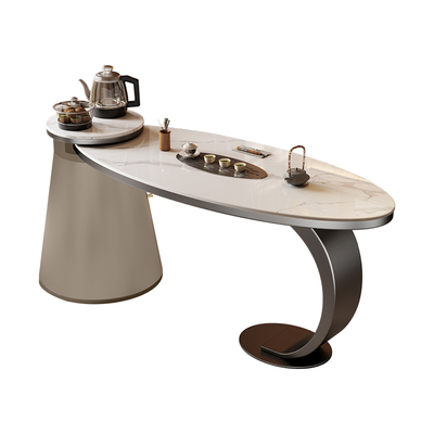 新款高端岩板茶桌椅组合家用