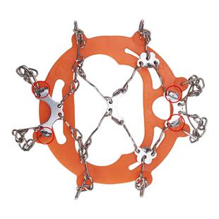 冰爪户外登山八齿雪地防滑鞋套简易雪爪登山防滑钉装备鞋套冰抓