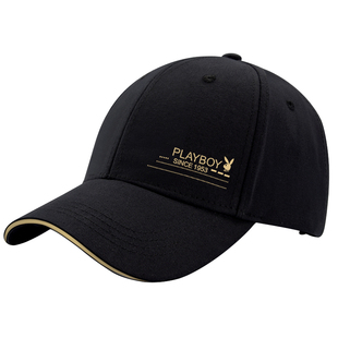 花花公子棒球帽子男士潮牌春秋冬季2025新款大头围遮阳防晒鸭舌帽