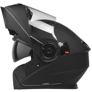 3C认证野马摩托车头盔男女冬季防雾电动车全盔四季通用双镜揭面盔