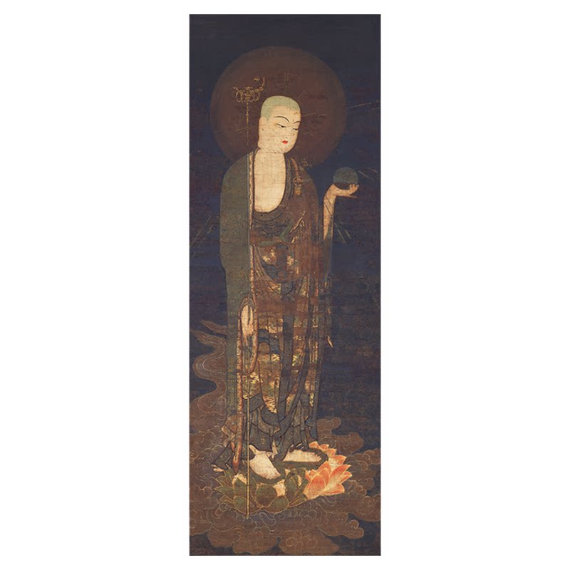 日本佚名地藏菩萨像高清微喷复制