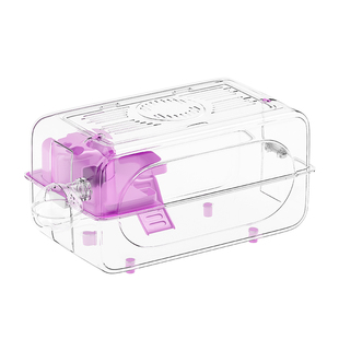 宠华仕60cm仓鼠笼子透明观景金丝熊专用笼子超大豪华别墅饲养用品