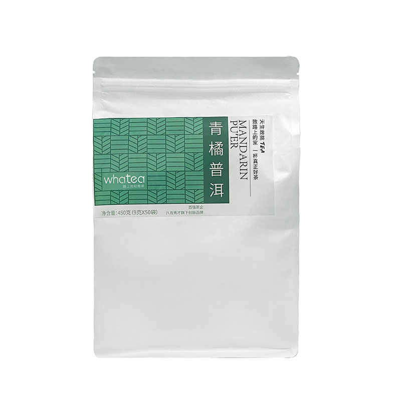 whatea青橘普洱茶2024年新茶袋泡茶冷泡冷萃無糖茶大份量散茶450g
