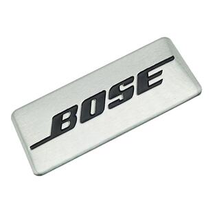汽车音箱贴纸博士标志装饰喇叭罩boss金属车标BOSS金属音响贴标