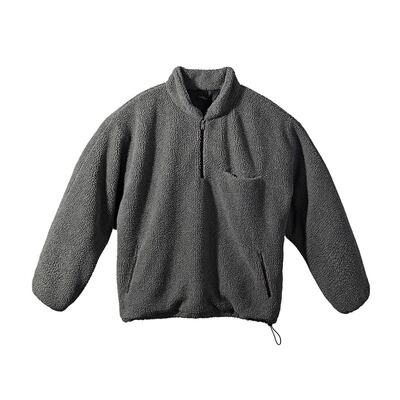 Terra水洗做旧仿羊羔绒夹克棉衣