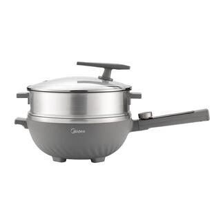 美的电炒锅电火锅电蒸锅电煮锅家用多功能锅不沾上蒸下煮电热锅