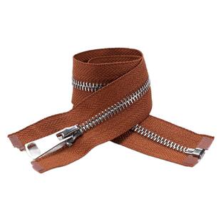 5号金属银拉齿拉链羽绒服外套棉服40-80厘米单开拉头拉锁辅料配件