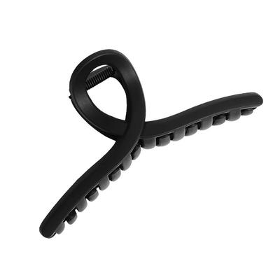 黑色磨砂珍珠抓夹气质高级感