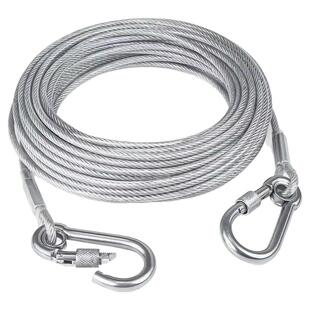 户外加粗不锈钢晾衣绳阳台神器钢丝绳晒被子室外包塑拴狗链子金毛