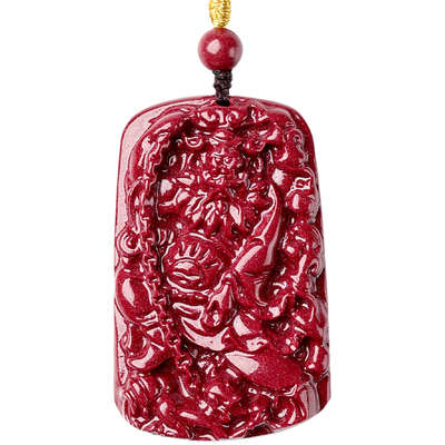 朱砂项链钟馗平安护身符吊坠