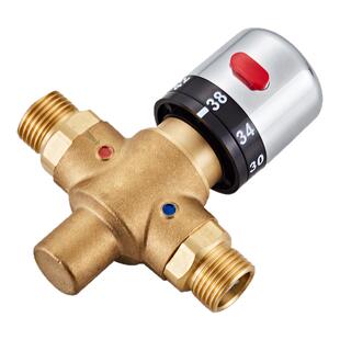 乔斯纯铜智能温控阀自动恒温开关阀单向控制阀 低温打开 高温关闭