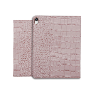 粉红泡泡鱷魚皮革简约iPadPro2025版全面屏12.9寸Pad2019 10.2寸2025Air611寸/Air613寸/iPad11带笔槽保护壳