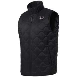 Reebok锐步Outwear男女运动休闲保暖秋冬夹棉羽绒背心马甲GU5739