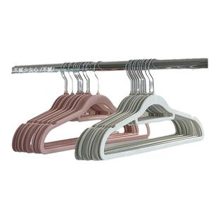 植绒衣架家用挂衣无痕防滑绒面学生宿舍家用晾挂毛衣服撑子收纳