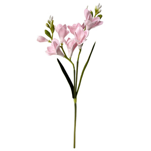 PU手感保湿玉簪花仿真花小苍兰假花白色客厅桌面摆花仿妆汉服拍照