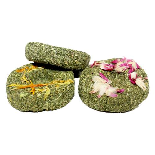 天然草饼10个兔兔磨牙零食兔子小零龙猫磨牙草饼 荷兰猪磨牙零食