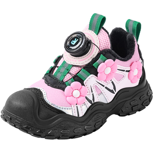 安奈儿童鞋女童运动鞋2026新款秋冬加绒冬鞋女孩中大童儿童二棉鞋