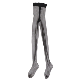 花木妍0D超薄高透T裆开裆高腰灰丝袜女隐形黑丝免脱一线裆连裤袜