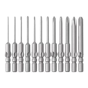 LEANUO/800电批头十字起子头改锥头进口S2合金钢带磁4MM柄长40MM