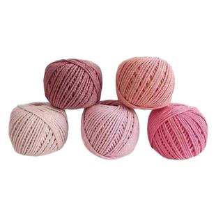 空心棉线2mm圆股纱钩包包棉麻线硬挺耐磨手工编织DIY帽子中粗毛线