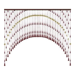 铜钱桃木葫芦珠帘门帘卧室卫生间厕所对冲门对门过道风水隔断帘