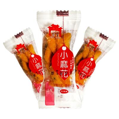 三王小麻花小麻花牛肉味500g开封