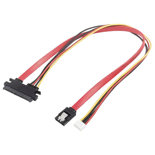 电脑电源XH2.54小4PIN+SATA转接一体硬盘光驱数据线供电线7+15P线