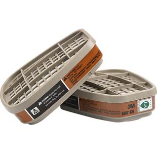3m滤毒盒6001/2/3/4/5面具6006/防毒有机蒸汽甲醛活性炭滤盒配件