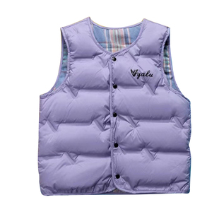 雅鹿女童男童轻薄羽绒马甲背心内胆儿童冬季新款外传坎肩中大童潮