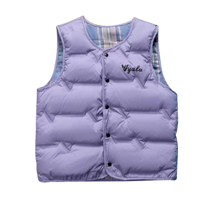 雅鹿女童男童轻薄羽绒马甲背心内胆儿童冬季新款外传坎肩中大童潮