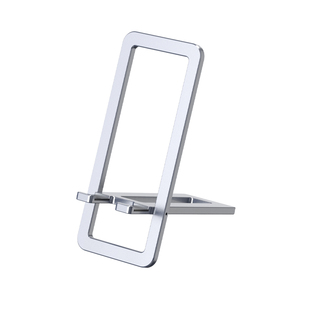 幽浮手机桌面支架卡片式金属铝合金超薄架平板iPad通用多功能便携折叠无极调节支撑架懒人直播追剧神器创意
