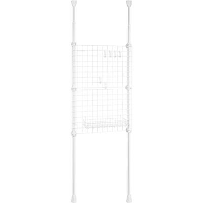 花架置物架顶天立地网格架门后挂衣架落地阳台展示架隔断屏风客厅