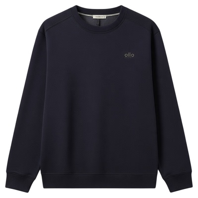 恒源祥圆领上衣男士加绒加厚卫衣