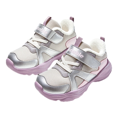 基诺浦机能鞋2025年冬季新款男女学步鞋加绒宝宝鞋2级保暖GW1816