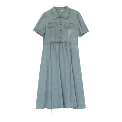 瑞尔法式复古连衣裙女