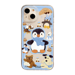 jellycat企鹅手机壳适用苹果16巴塞罗熊iphone15promax情侣14plus卡通13mini可爱12新款11周边x透明8/17/xs/7