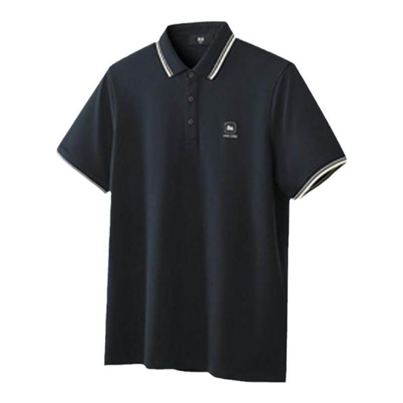 HLA/海澜之家凉感短袖中年男士POLO衫25夏季爸爸款大码短t礼袋装