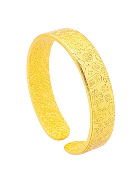 越南沙金古法八宝手镯女