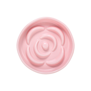 玛特利花朵慢食高脚腕陶瓷宠物碗狗狗慢食碗猫咪食盆加高护颈猫碗