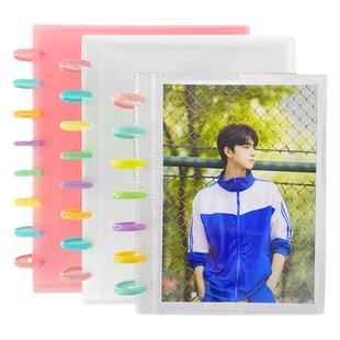 RINGNOTE拍立得十个勤天明信片5寸6寸7寸8寸明星收藏册蘑菇孔相册