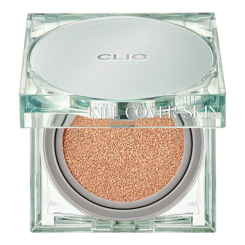 Clio/珂莱欧亲肤定妆气垫轻薄遮瑕修正肤色长持绿冰气垫油皮薄荷