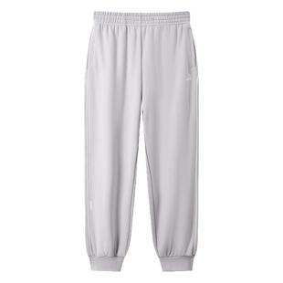 安奈儿童装男童女童裤子春新款3A抗菌吸湿透气黑色运动长裤