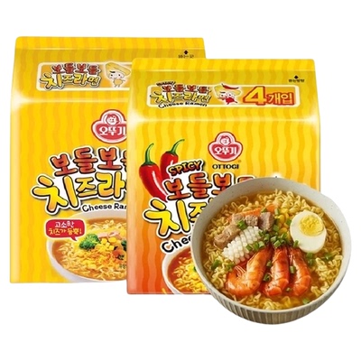 不倒翁辣味芝士方便面