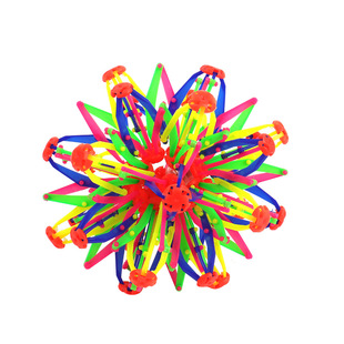 儿童伸缩球百变魔术球变形收缩花球抛接球弹力球宝宝户外球类玩具